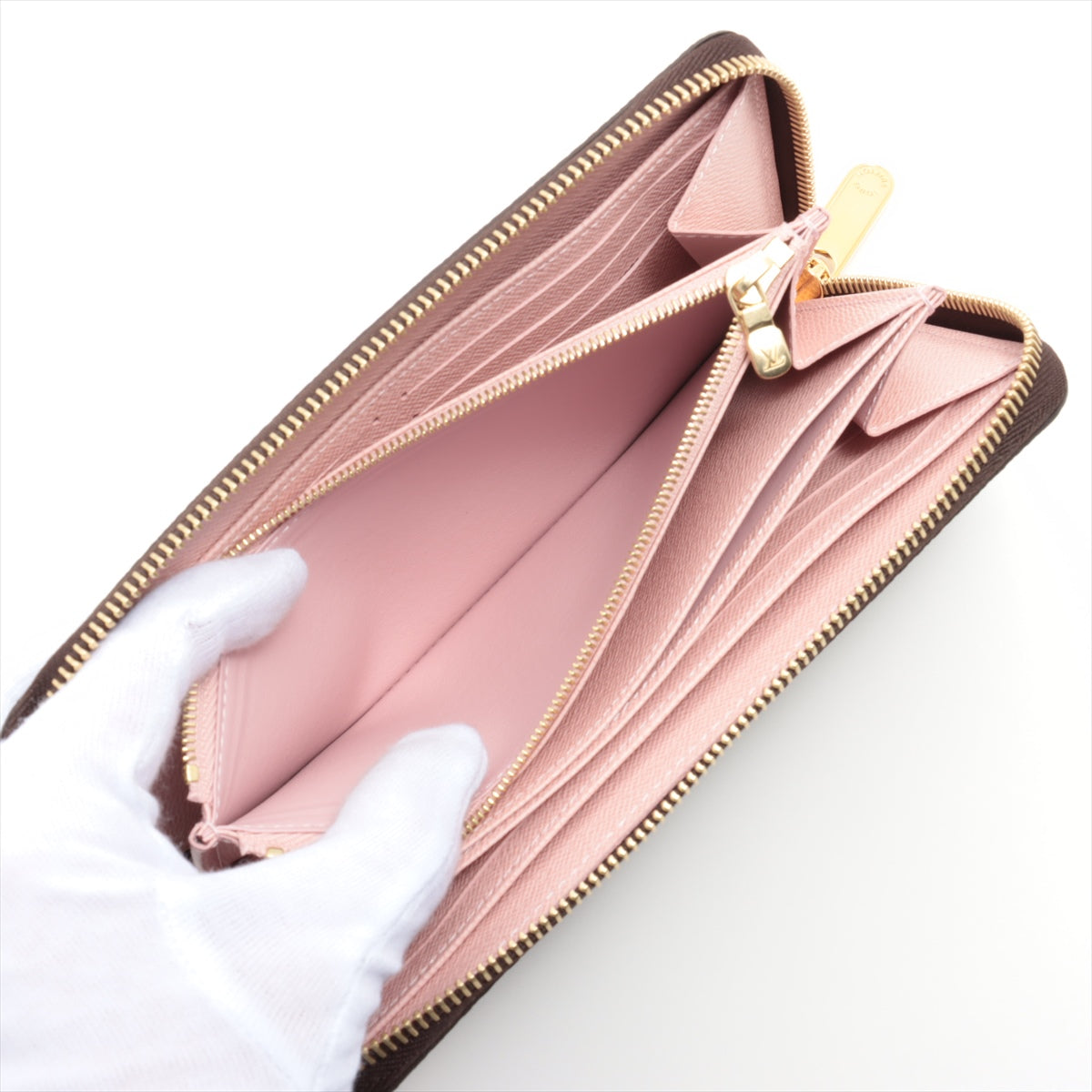 Louis Vuitton Monogram Wallet M41894 Rose Valerie Round Zip Wallet