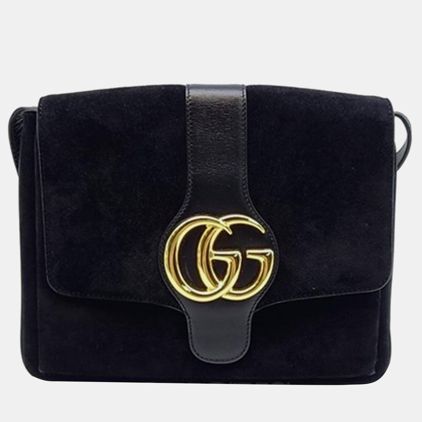 Luxury Gucci Trending 2025 Black Suede Arli Shoulder Bag