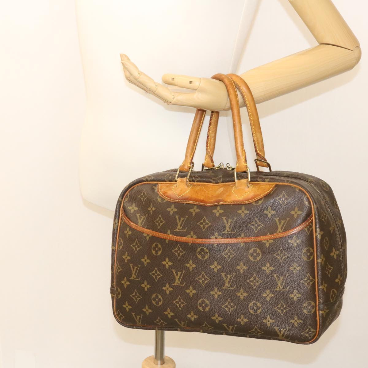 LOUIS VUITTON Monogram Deauville Hand Bag M47270 LV ai296