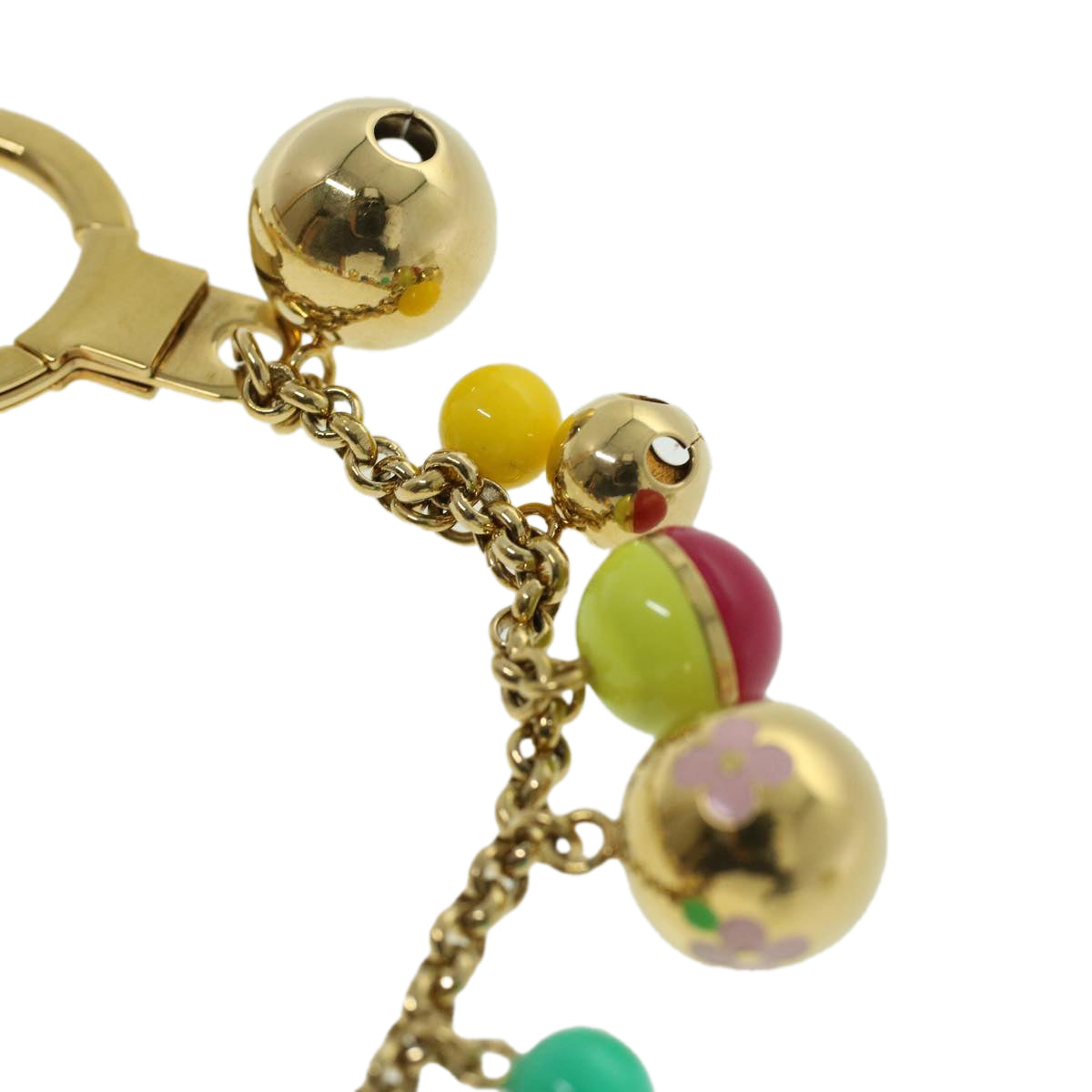 LOUIS VUITTON Porte Cles Chaine Grelots Key Holder Multicolor M62226 am3584