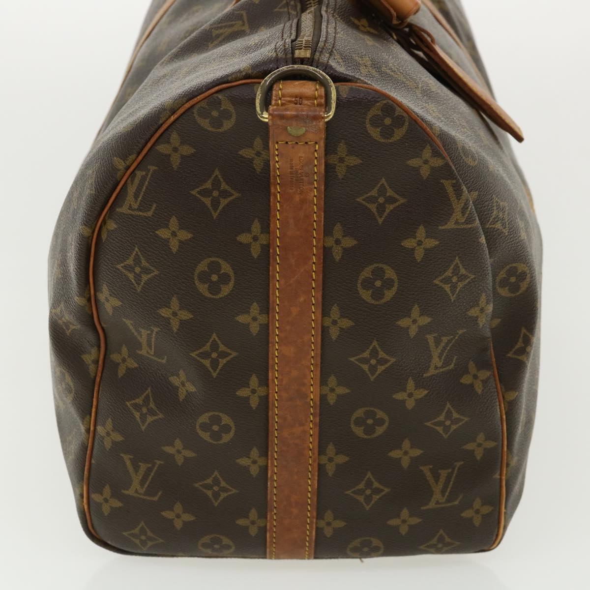LOUIS VUITTON Monogram Keepall Bandouliere 50 Boston Bag M41416 LV am3865