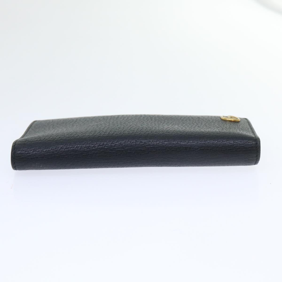 Luxury Gucci GG Marmont Wallet Leather Black am4987