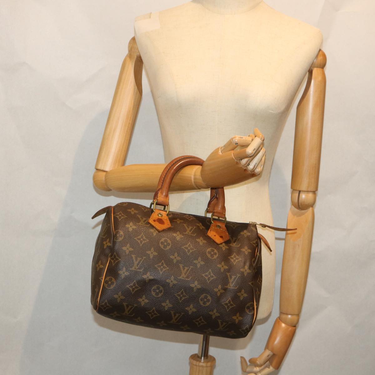 LOUIS VUITTON Monogram Speedy 25 Hand Bag M41528 LV am5098