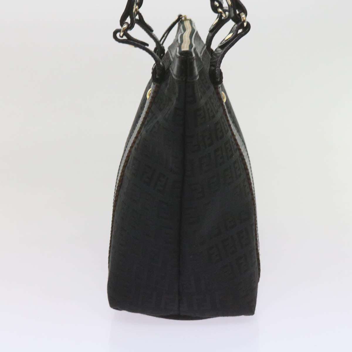 Luxury FendiZucchino Canvas Tote Bag Blackam5285