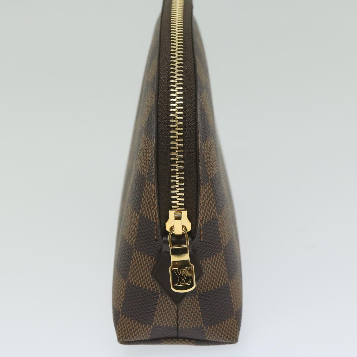 LOUIS VUITTON Damier Ebene Pochette Cosmetic GM Pouch N23345 LV am5412