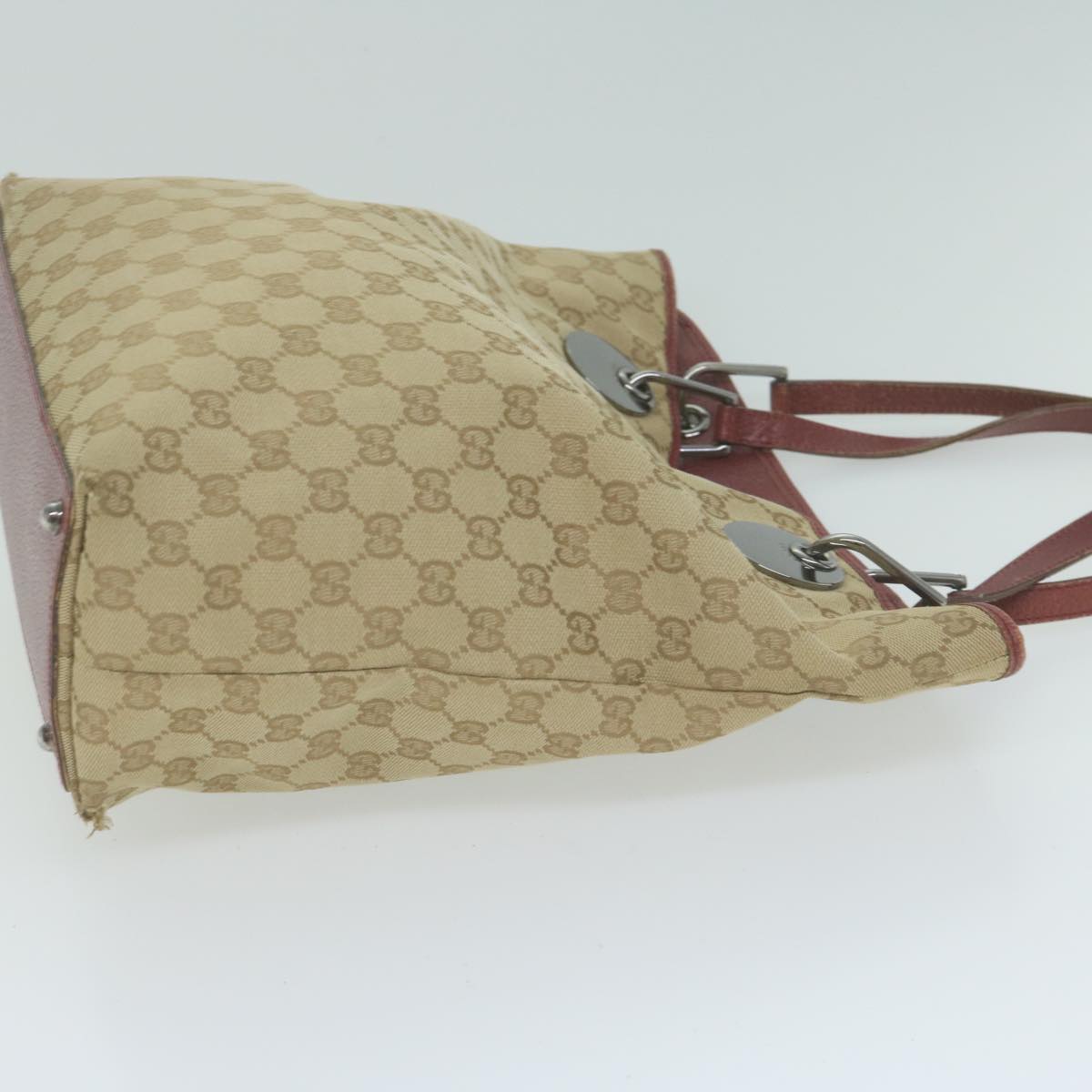 GUCCI GG Canvas Tote Bag Beige 120836 am5649