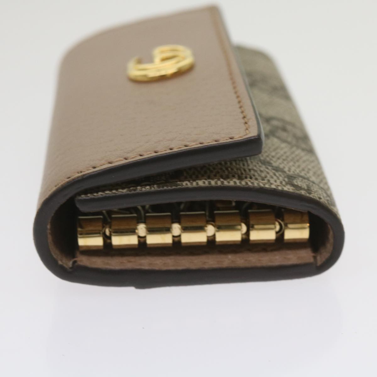 GUCCI GG Marmont Key Case Beige 456118 am5771