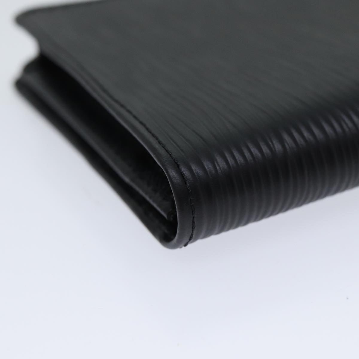 LOUIS VUITTON Epi Porte Cartes Credit Long Wallet Black M63212 LV am6036