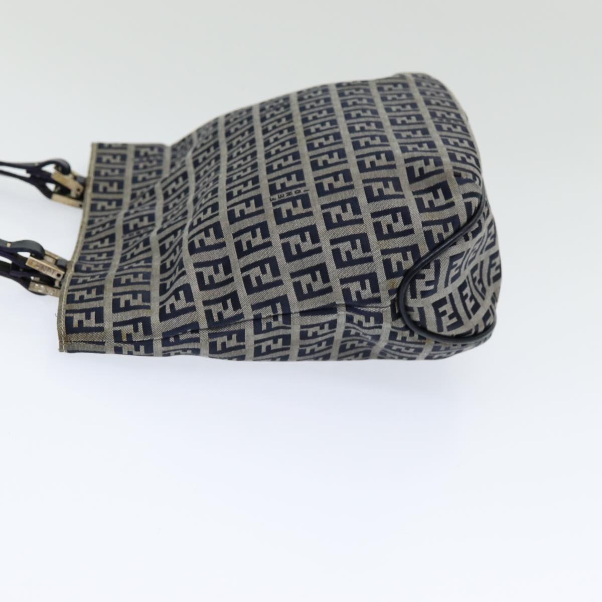 Luxury Fendi Zucchino Canvas Hand Bag Navyam6542
