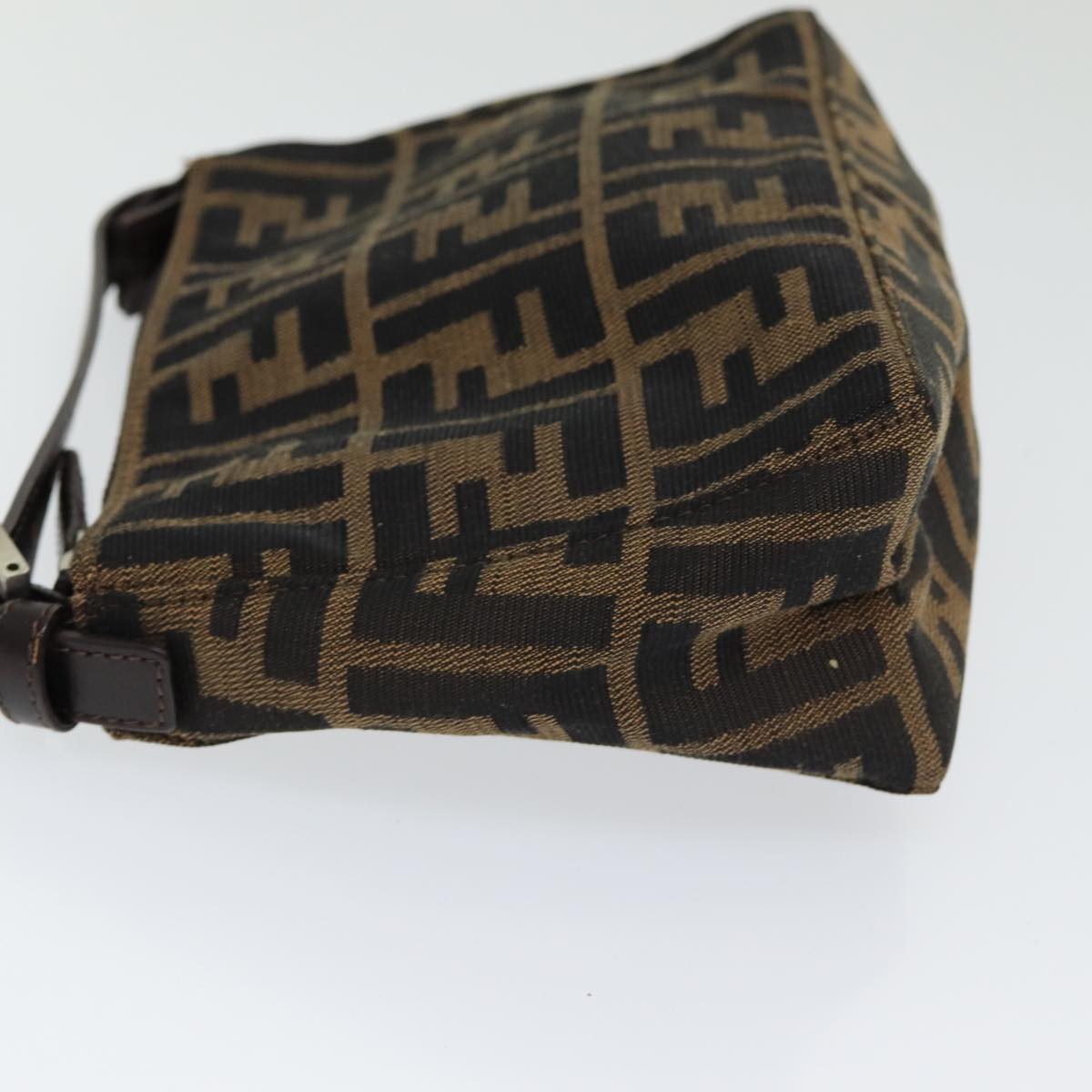 Luxury Fendi Zucca Canvas Hand Bag Brown Blackam6704