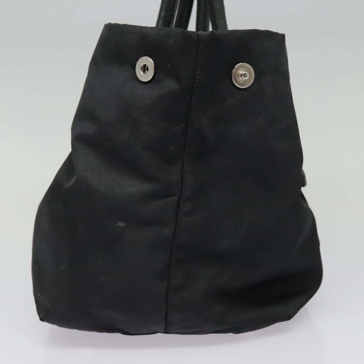Luxury Prada Ribbon Hand Bag Nylon Black am6830