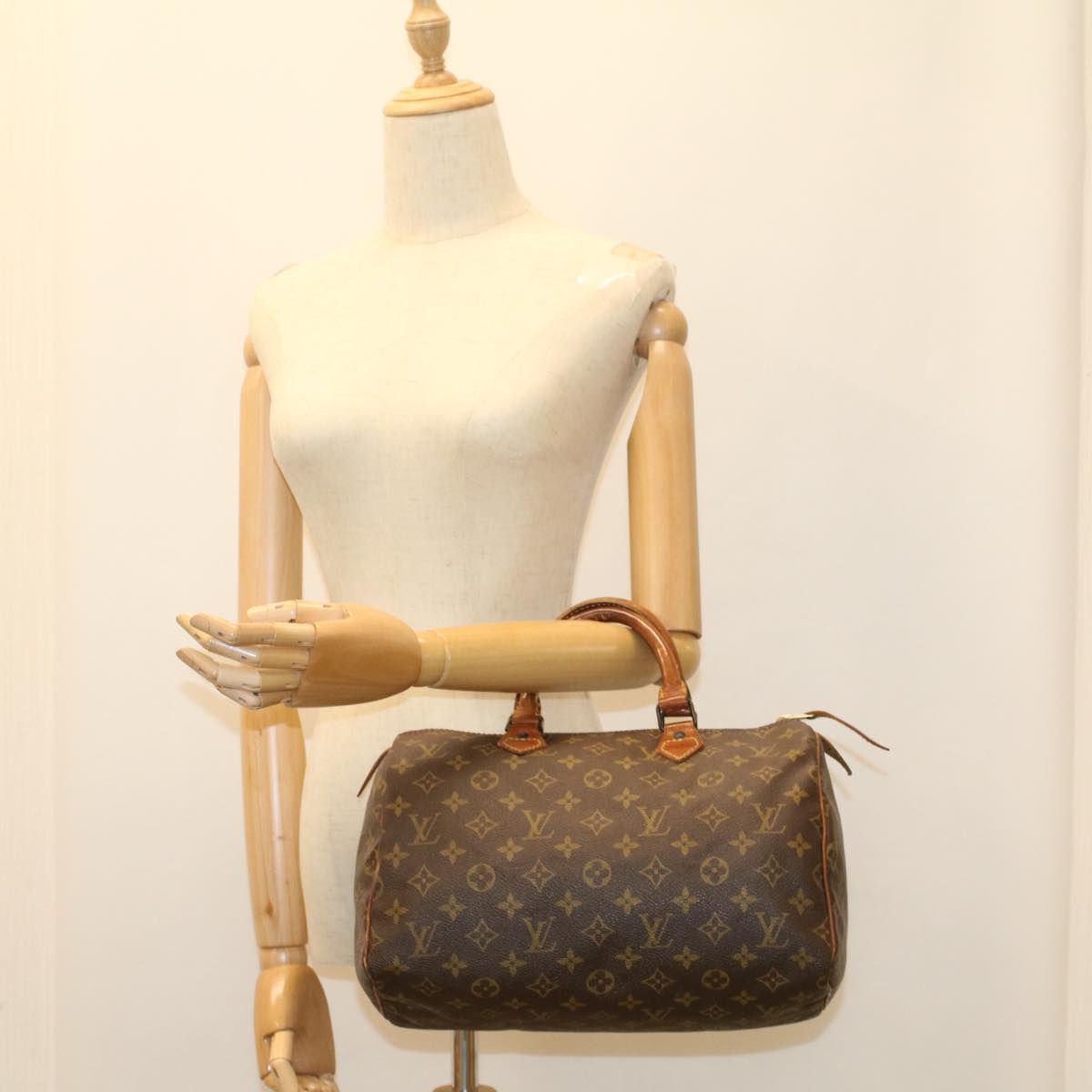 LOUIS VUITTON Monogram Speedy 30 Hand Bag Vintage M41526 LV ar10138B
