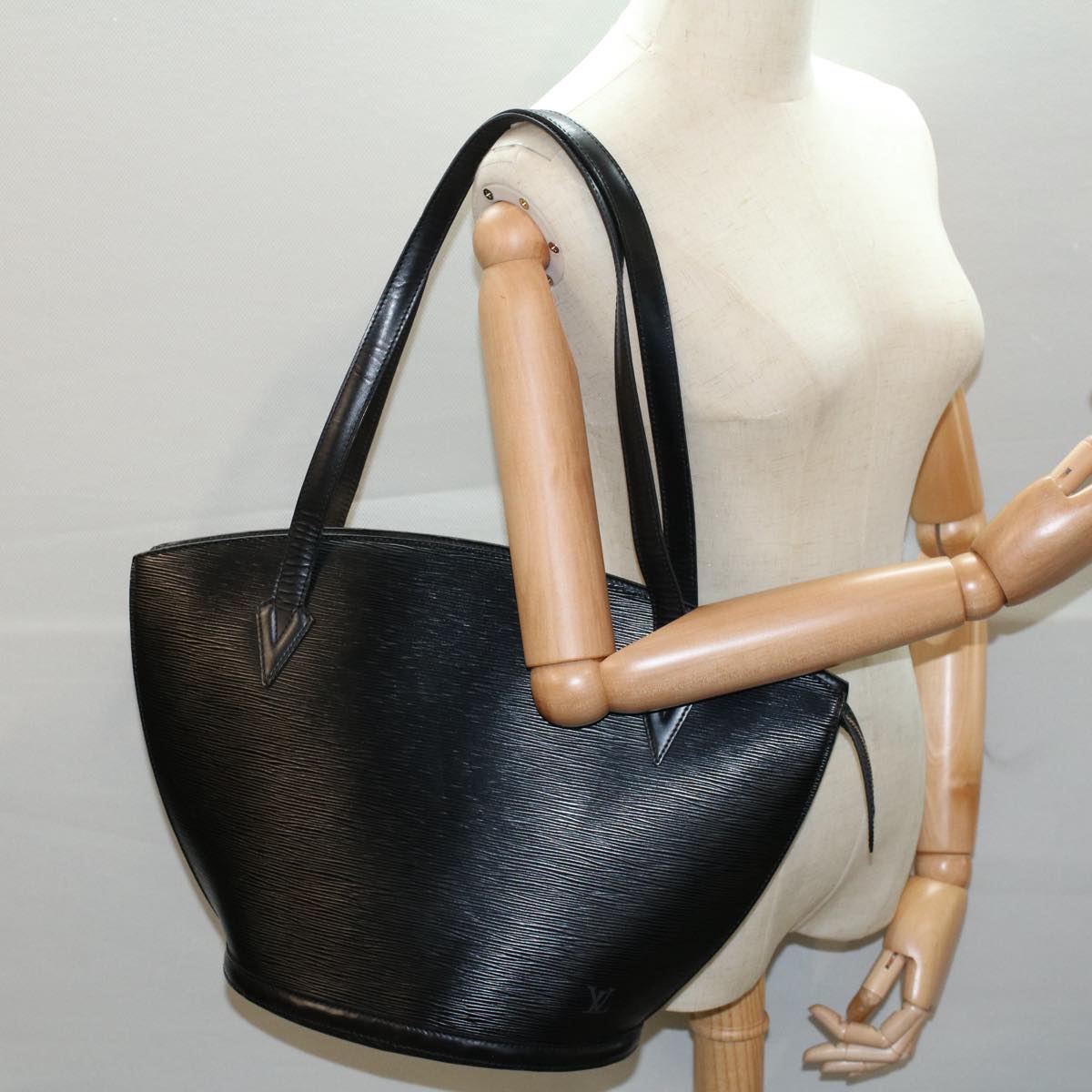 LOUIS VUITTON Epi Saint Jacques Shopping Shoulder Bag Black M52262 ar10162B