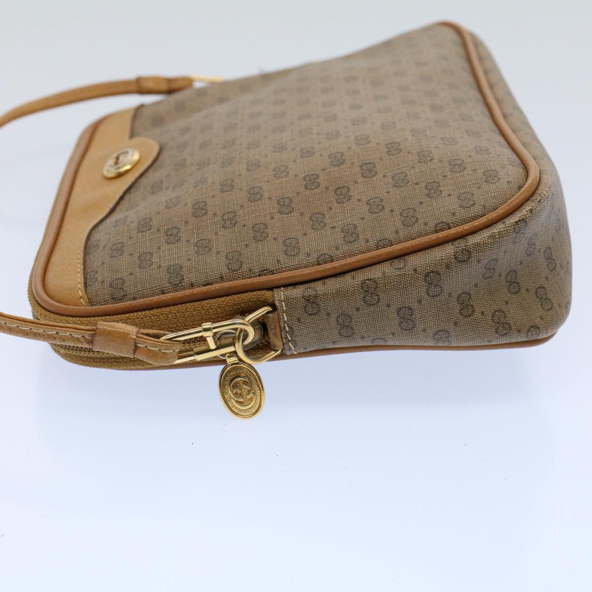 Luxury Gucci Micro GG Canvas Shoulder Bag PVC Leather Beige 97.02.068 ar10210
