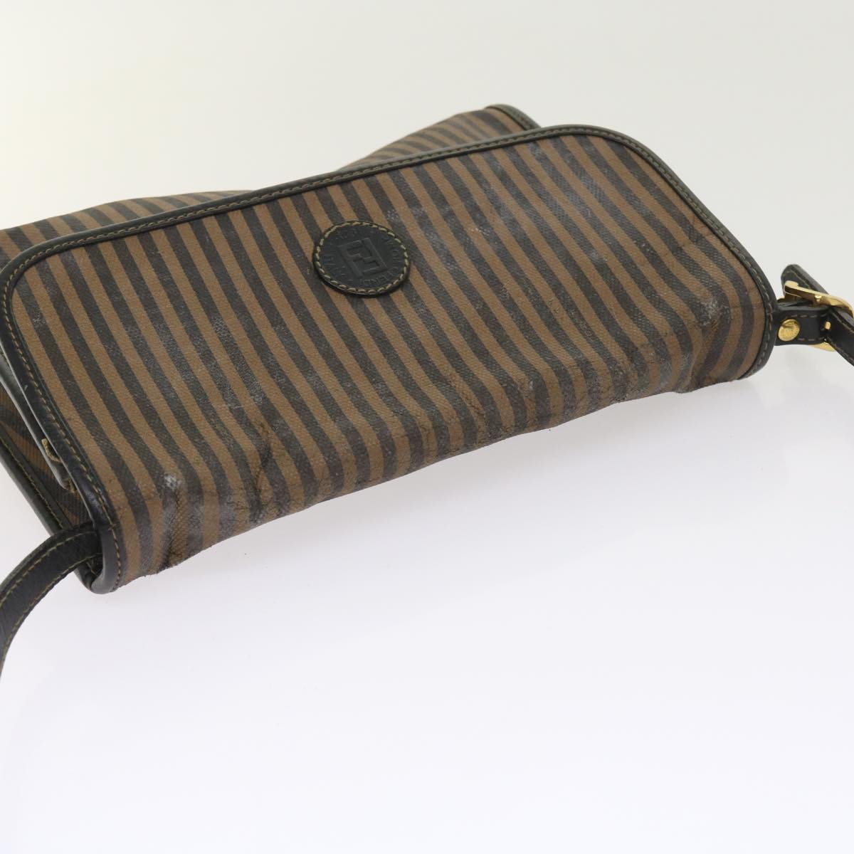 Luxury FendiPecan Canvas Shoulder Bag Brownar10375B