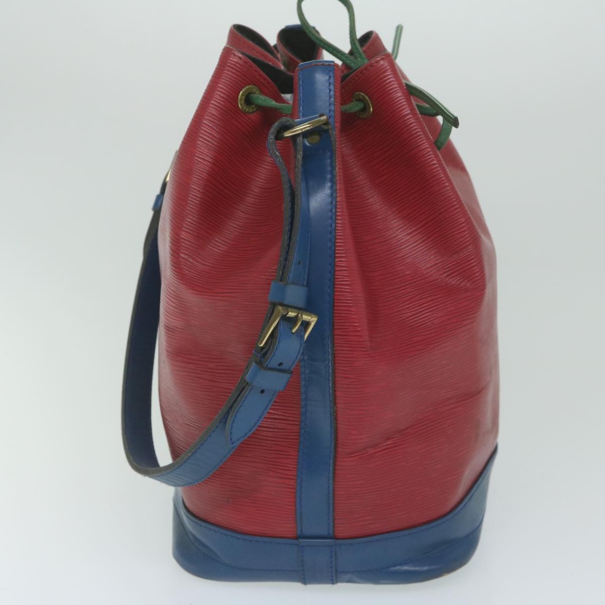 LOUIS VUITTON Epi Trico color Noe Bag Red Blue Green M44084 LV ar10970B