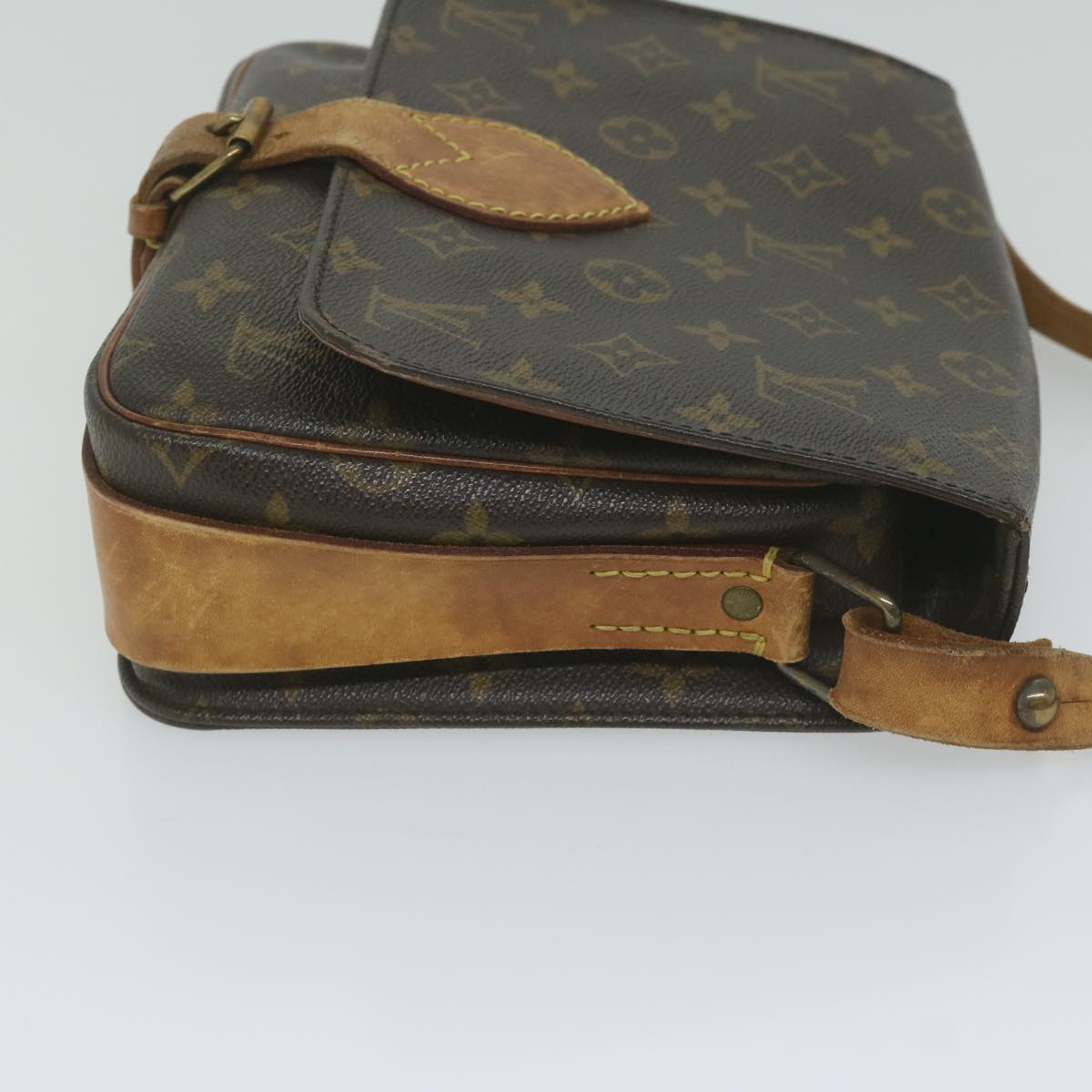 LOUIS VUITTON Monogram Cartouchiere MM Shoulder Bag M51253 LV ar11000