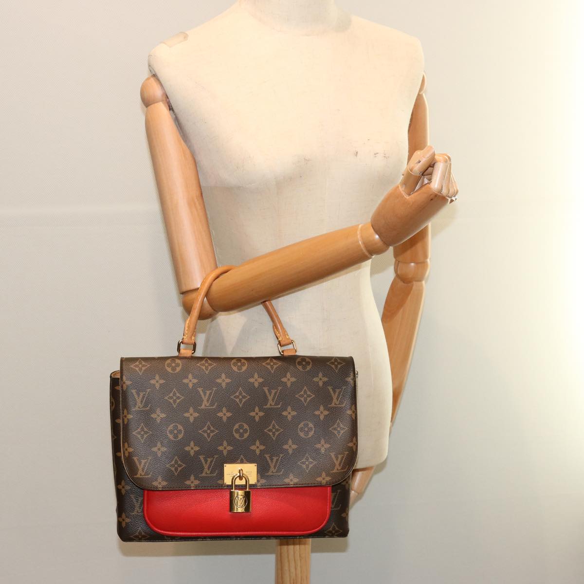 LOUIS VUITTON Monogram Marignan Hand Bag 2way Coklico M44544 LV ar11671A