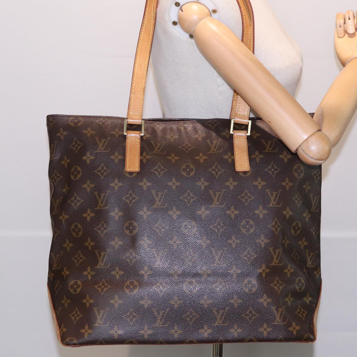 LOUIS VUITTON Monogram Cabas Mezzo Tote Bag M51151 LV ar12138