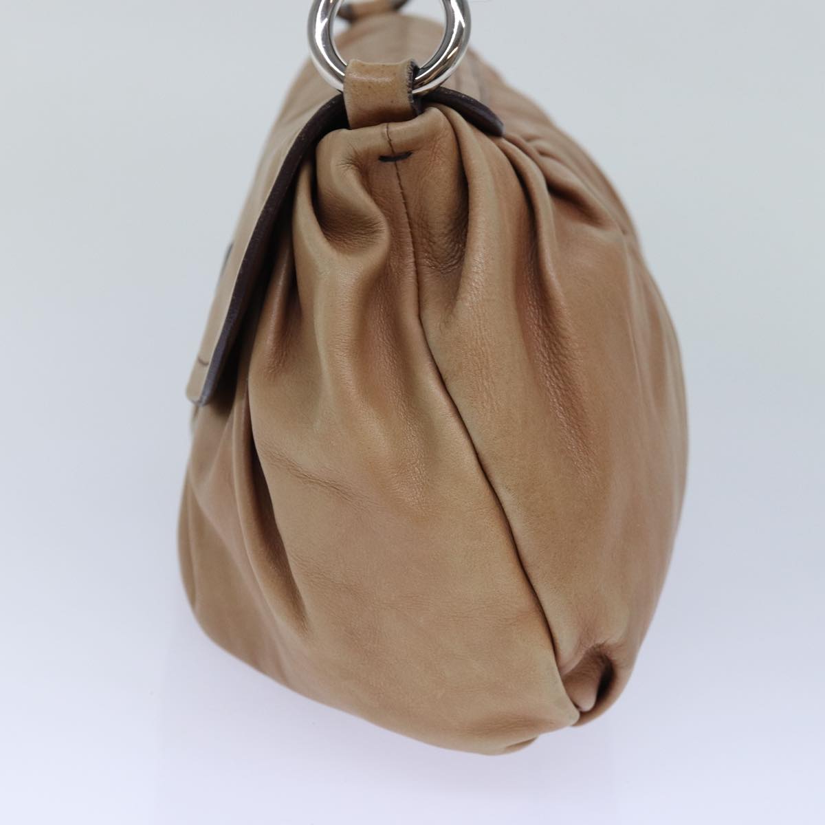 Luxury Prada Shoulder Bag Leather Brown ar12271
