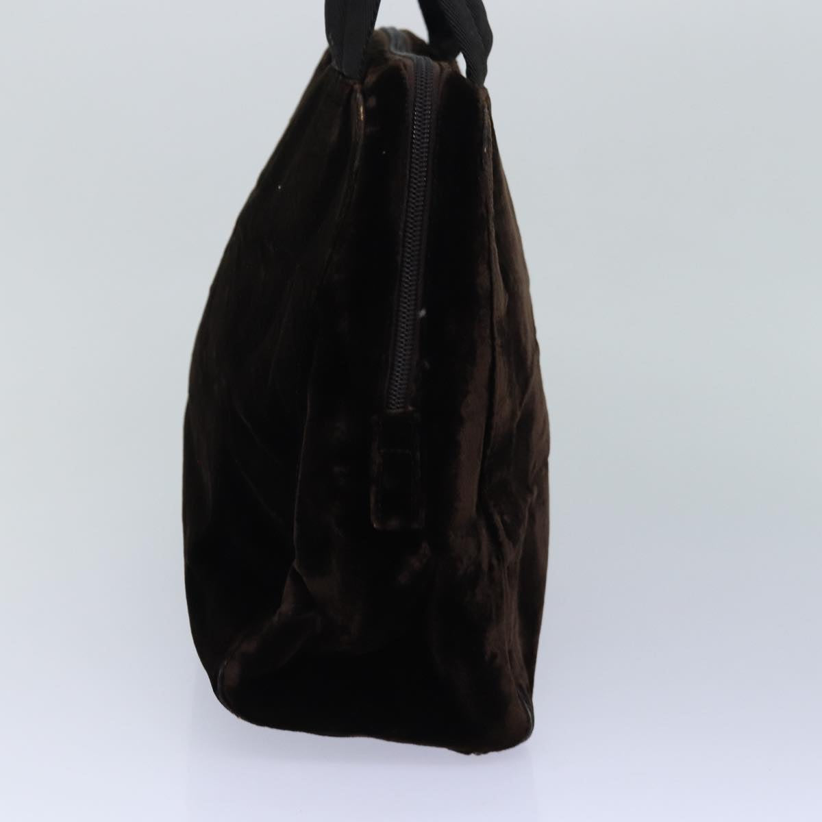 Luxury Prada Hand Bag Velor Brown ar12282
