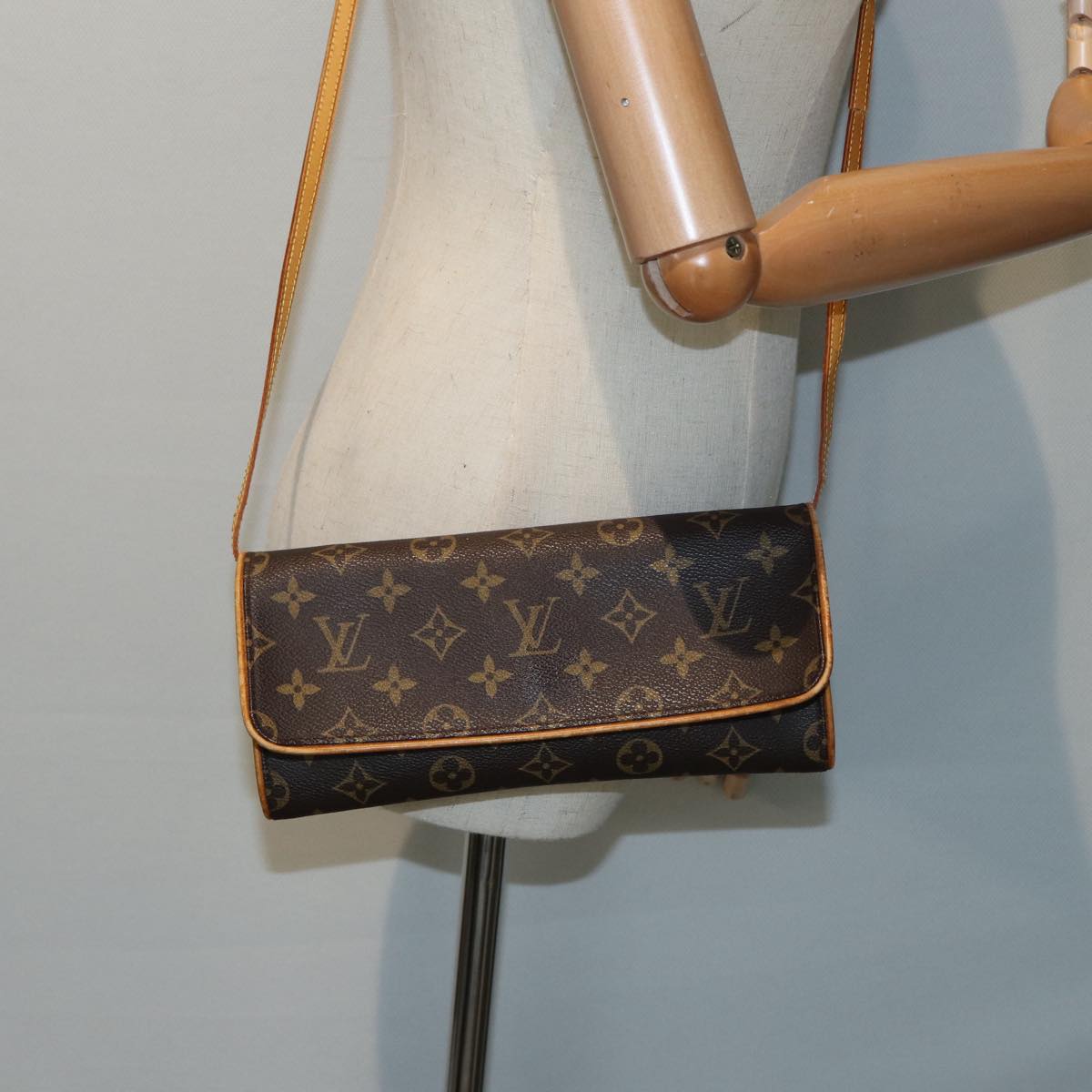 LOUIS VUITTON Monogram Pochette Twin GM Shoulder Bag M51852 LV ar12347