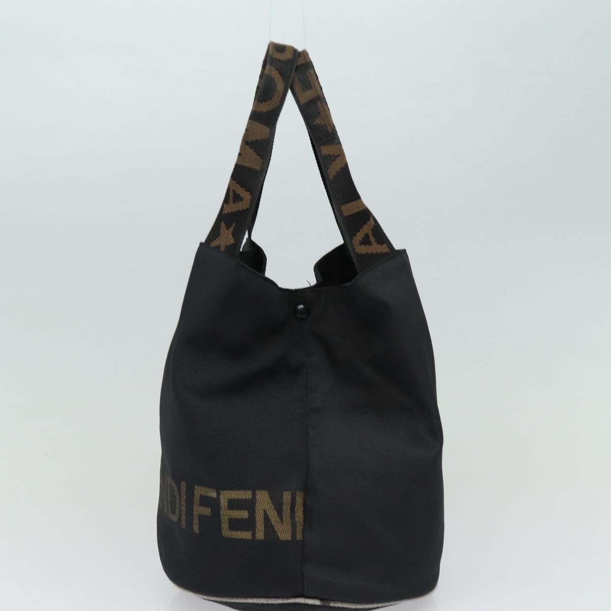 Luxury Fendi Hand Bag Nylon Black Goldar12398