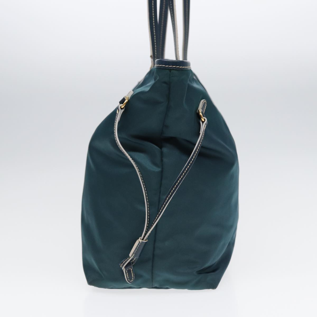 Luxury Prada Tote Bag Nylon Blue Gold ar12524
