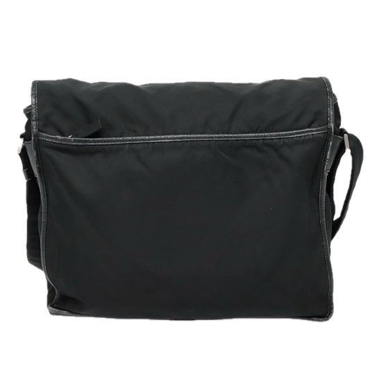 Luxury Prada Shoulder Bag Nylon Black Silver ar12545