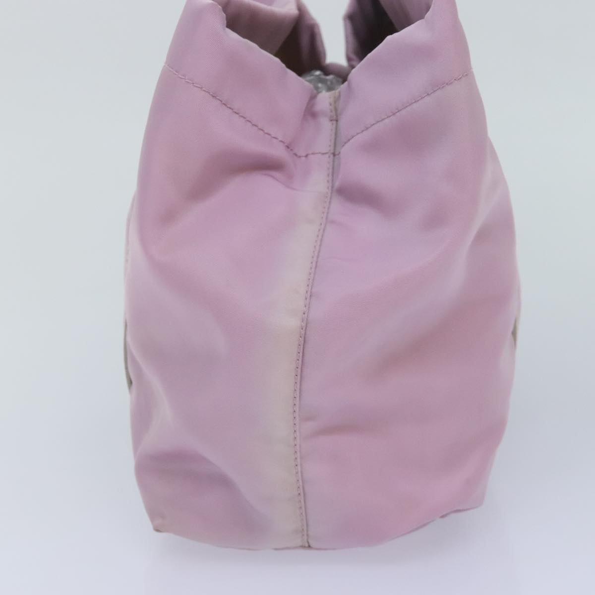 Luxury Prada Hand Bag Nylon Pink Silver ar12548