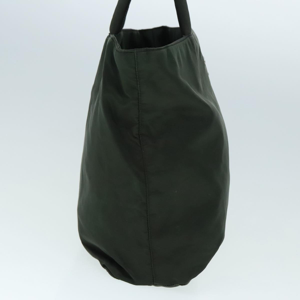 Luxury Prada Hand Bag Nylon Green Silver ar12551