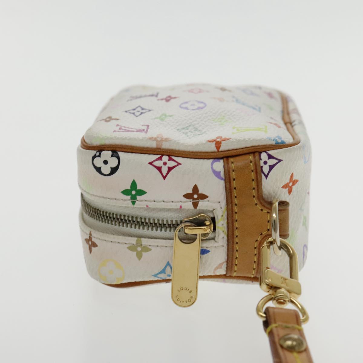 LOUIS VUITTON Monogram Multicolor Trousse Wapity Pouch White M58033 ar12712