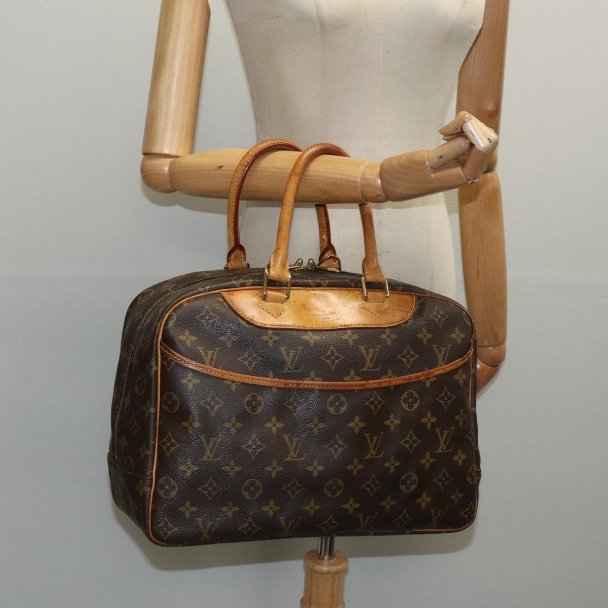 LOUIS VUITTON Monogram Deauville Hand Bag M47270 LV ar12805