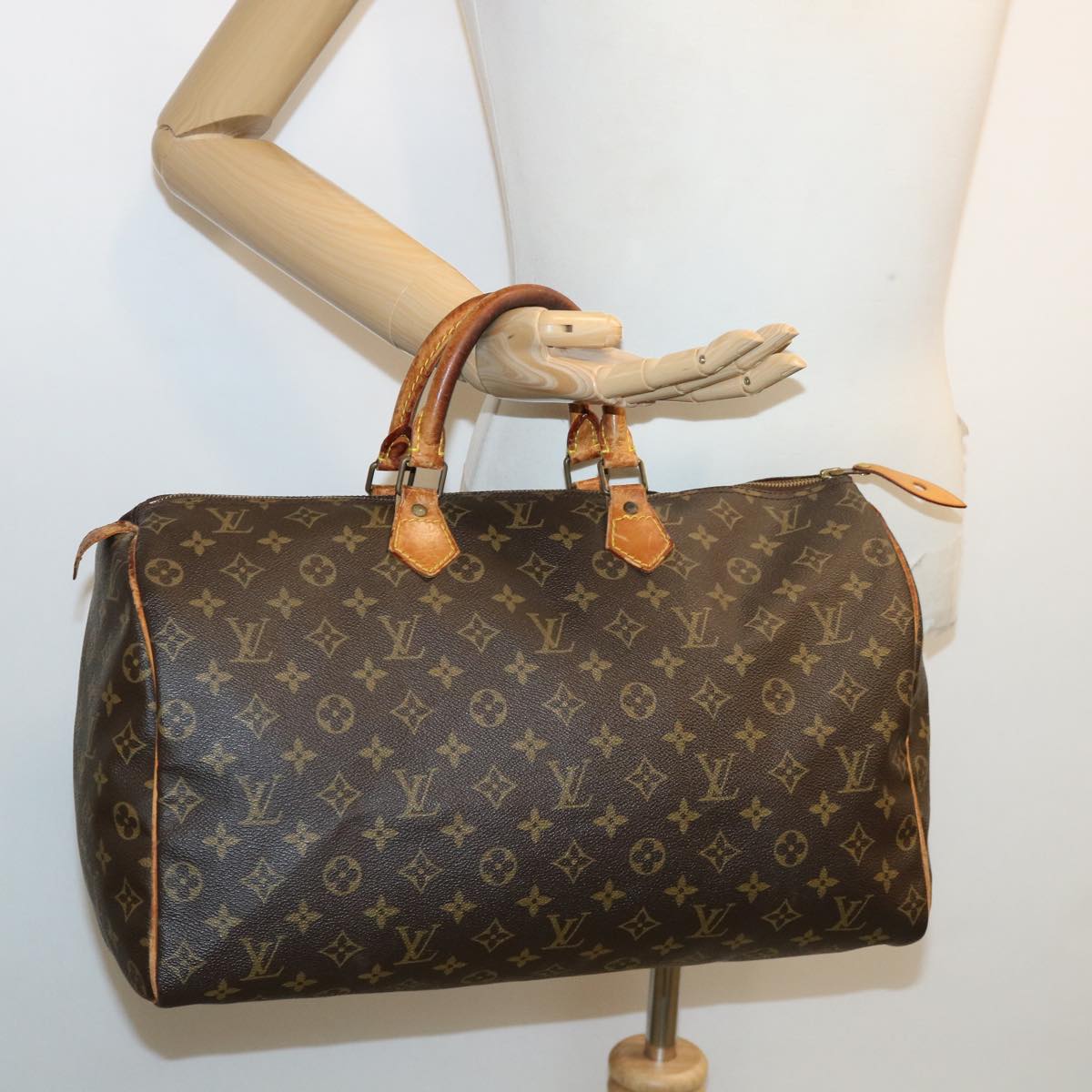 LOUIS VUITTON Monogram Speedy 40 Hand Bag M41522 LV ar7588