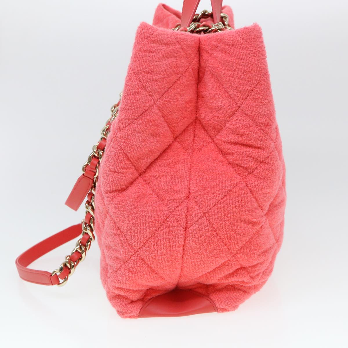 Luxury Chanel Chain Hand Bag Pile 2way Pink CC ar9158A