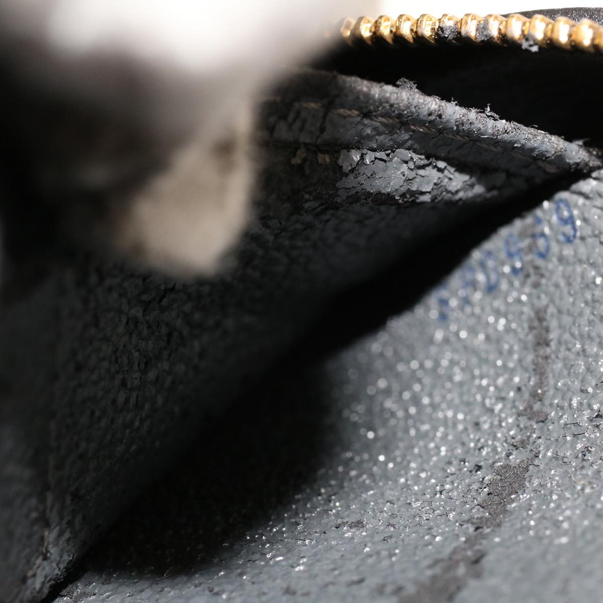 LOUIS VUITTON Epi Dauphine PM Pouch Black M48442 LV ar9682B