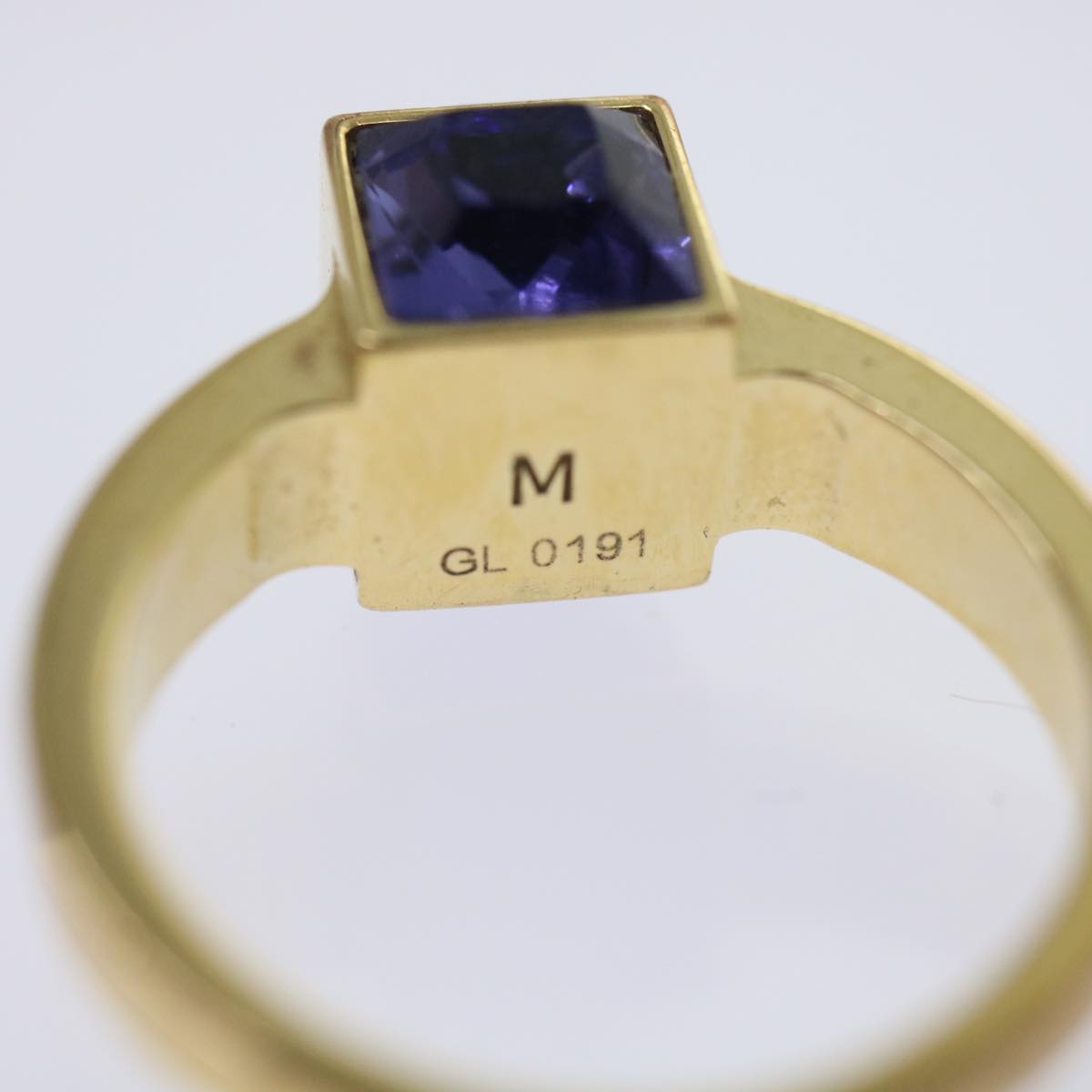 LOUIS VUITTON Berg Gamble Ring M Gold M65098 LV ar9717B