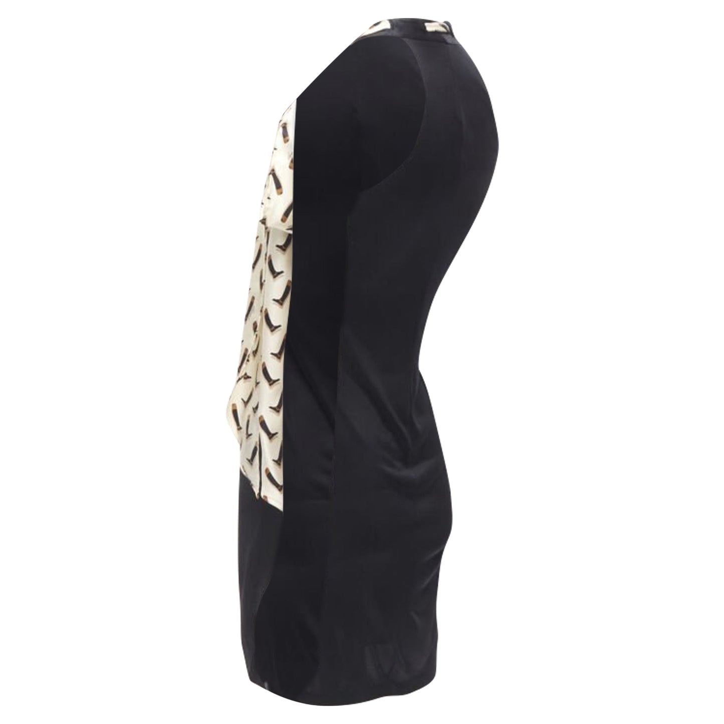Gucci silk Riding Boot print scarf mini dress