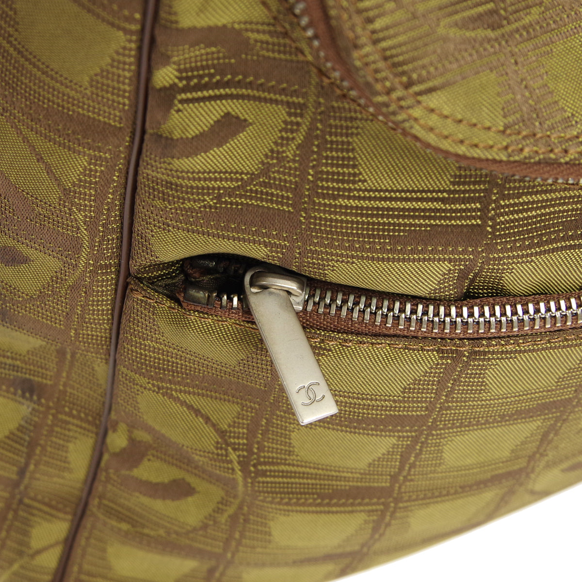 Luxury Chanel 2001-2003 New Travel Line Backpack Brown Jacquard