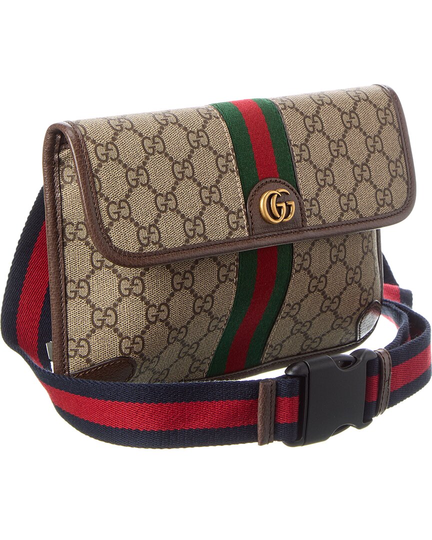 Luxury Gucci Trending 2025 Ophidia Small GG Supreme Canvas Belt Bag