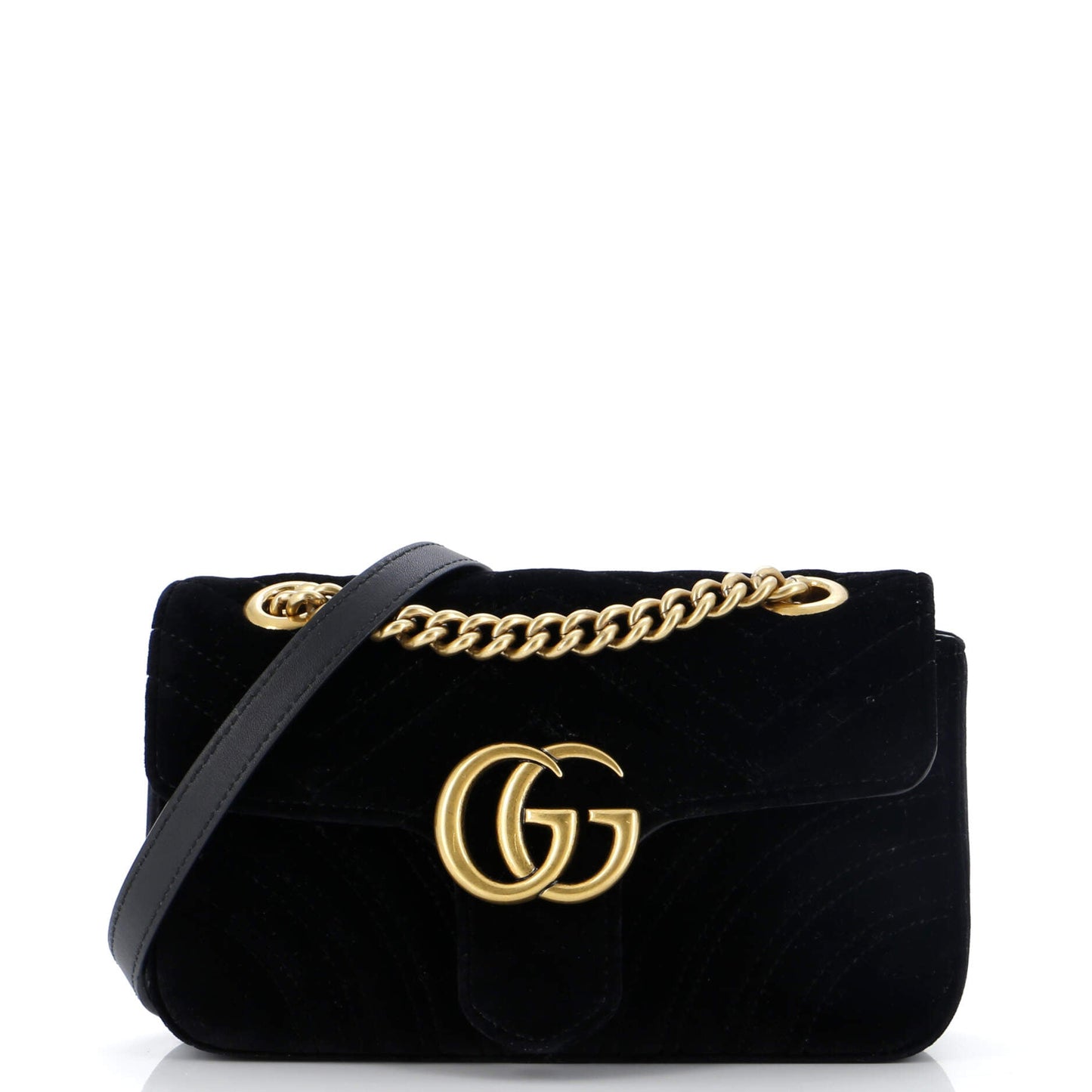 Luxury Gucci Trending 2025 GG Marmont Flap Bag Matelasse Velvet Mini