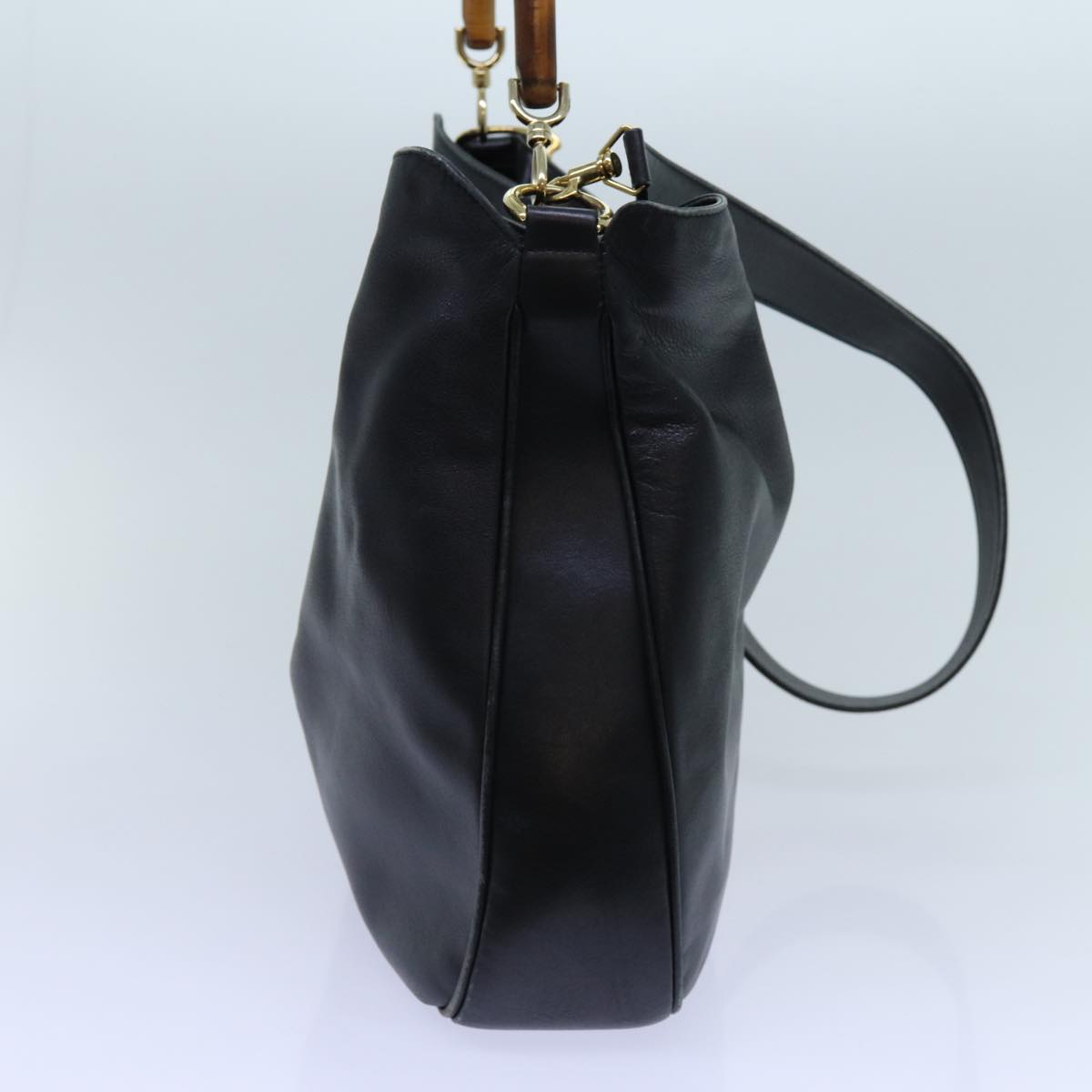 Luxury Gucci Trending 2025 Bamboo Shoulder Bag Leather way Black