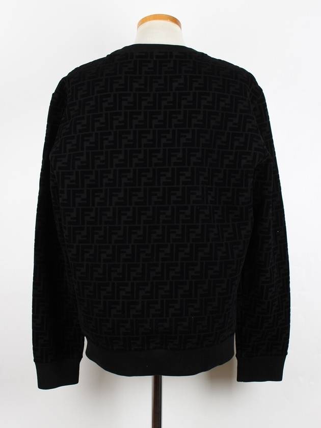 Luxury Fendi FF pattern crewneck sweatshirt L