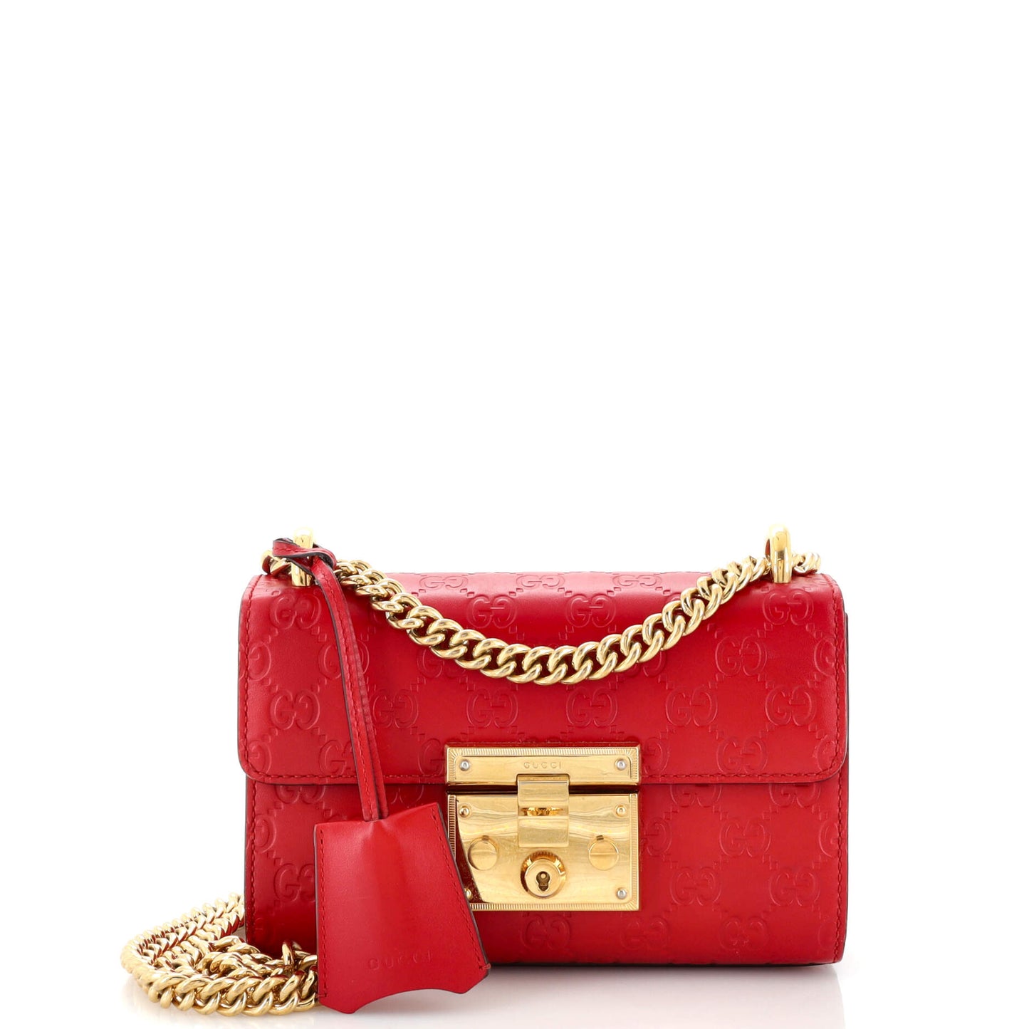 Luxury Gucci Trending 2025 Padlock Shoulder Bag Luxury Gucci Trending 2025ssima Leather Small