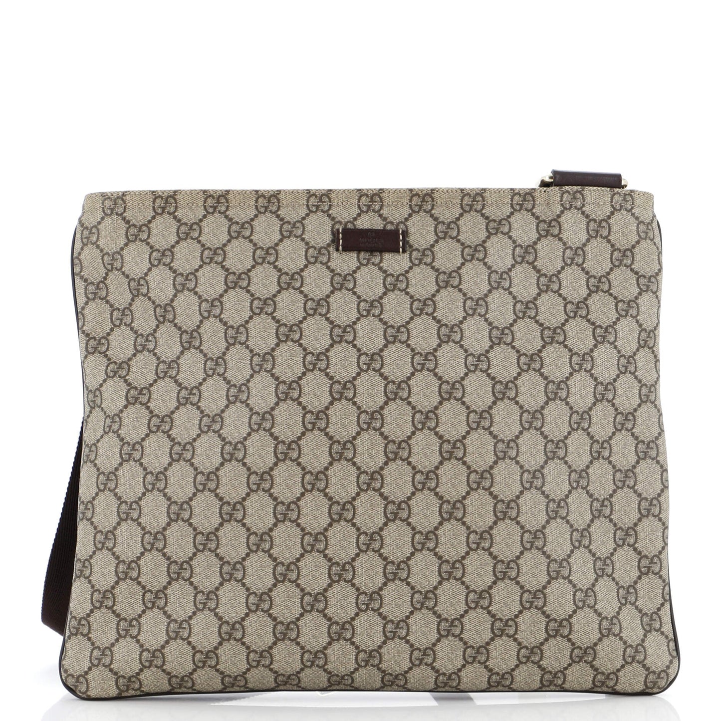 Luxury Gucci Trending 2025 Zip Top Messenger Bag GG Coated Canvas Large