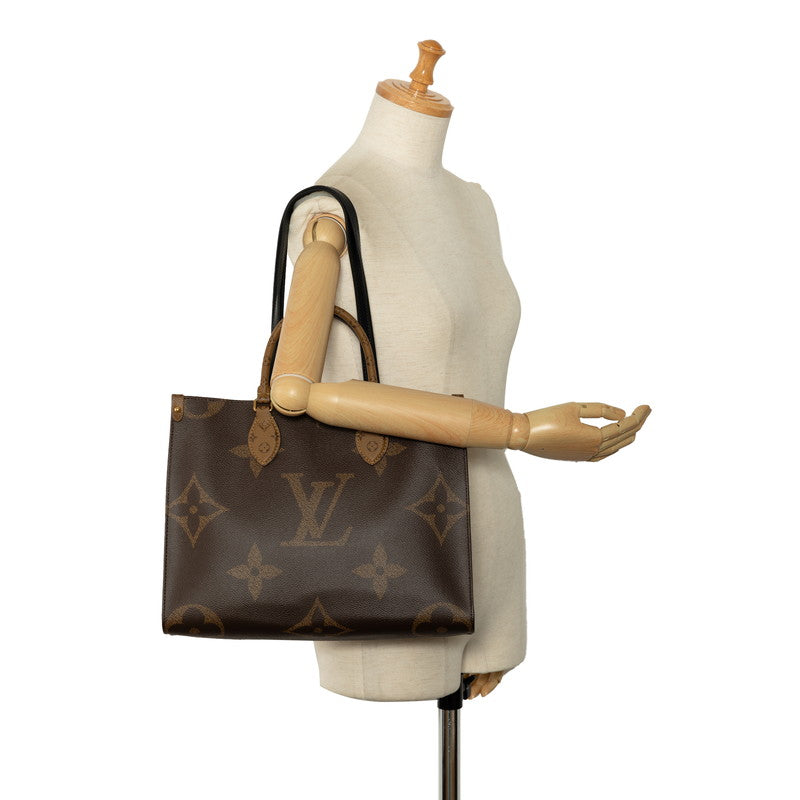 Louis Vuitton Monogram Giant Reversee On The Gor MM Handbag M45321 Brown PVC Leather Louis Vuitton