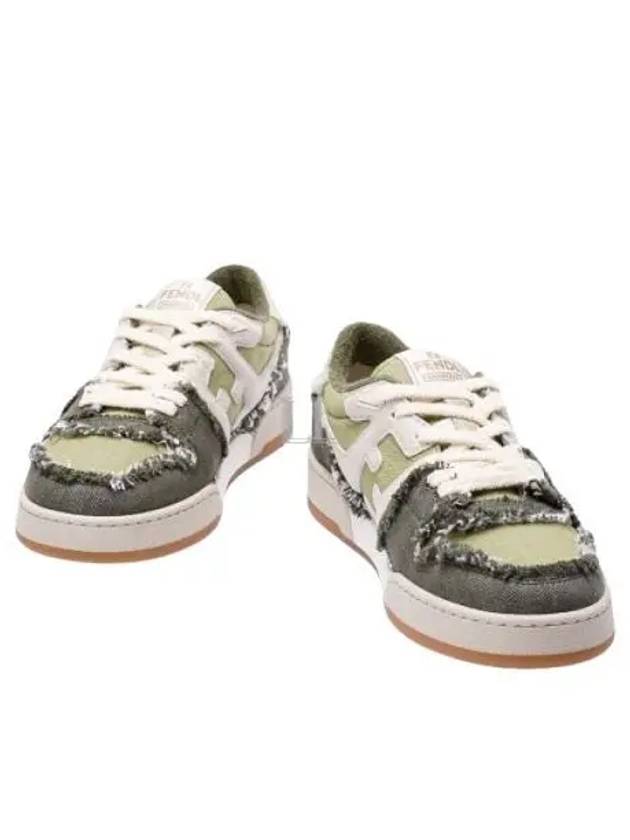 Luxury Fendi Match Low Top Sneakers Green