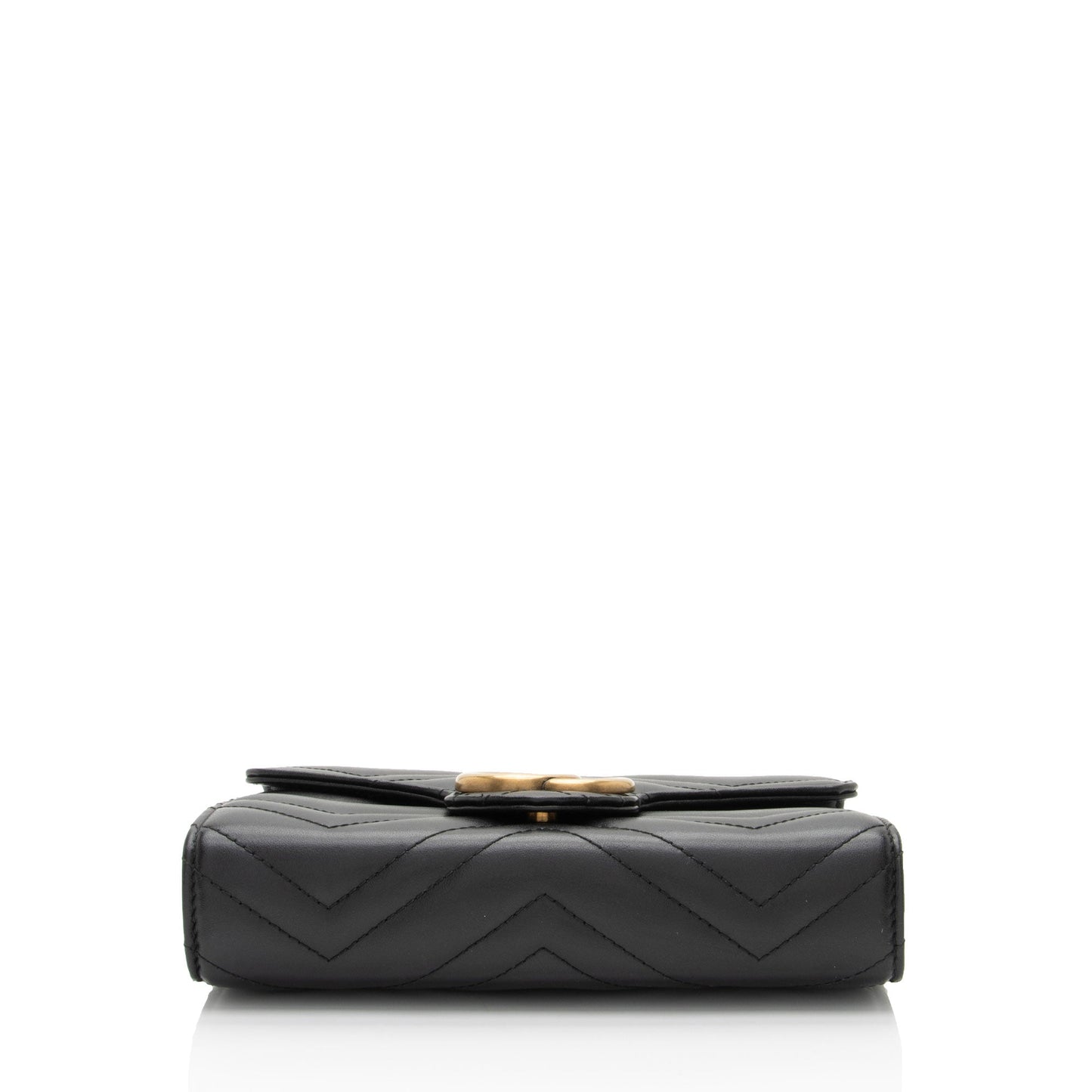 Luxury Gucci Trending 2025 Matelasse Leather GG Marmont Mini Wallet on Chain