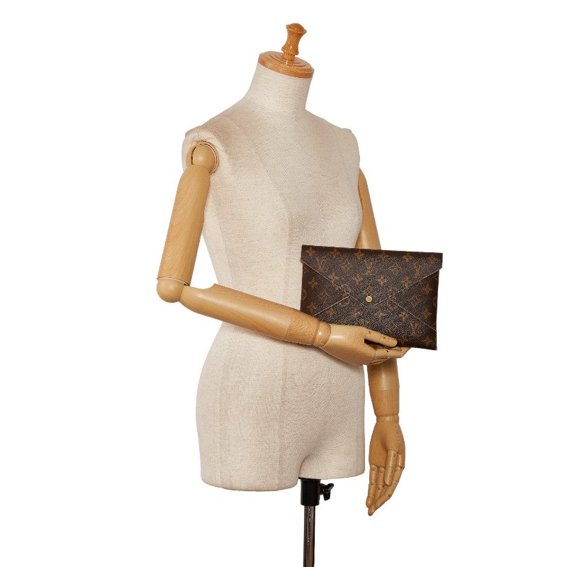Louis Vuitton Monogram Pochette Kirigami Clutch Bag Second Bag Pocket 3 Set M62034 Brown Pink PVC Leather Louis Vuitton