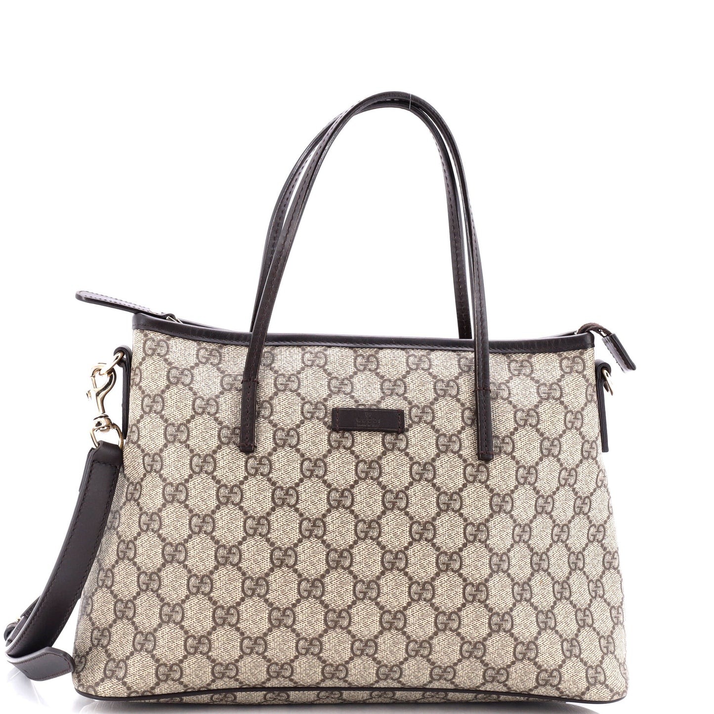 Luxury Gucci Trending 2025 Convertible Zip Tote GG Coated Canvas Medium